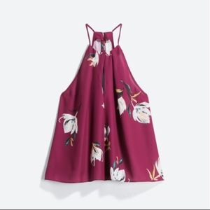 Amanda Uprichard Raven Keyhole Halter Blouse.  Size Medium